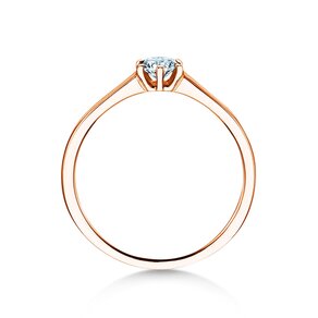 Anillo de compromiso Madison en 14K oro rosa con diamante 0,20ct G/IF