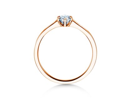 Anillo de compromiso Madison en 14K oro rosa con diamante 0,25ct H/SI