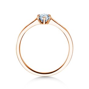 Anillo de compromiso Madison en 14K oro rosa con diamante 0,25ct H/SI