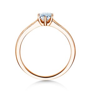 Anillo de compromiso Madison en 14K oro rosa con diamante 0,50ct H/SI