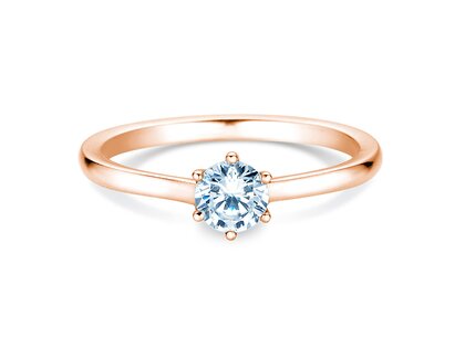 Anillo de compromiso Madison en 14K oro rosa con diamante 0,50ct H/SI