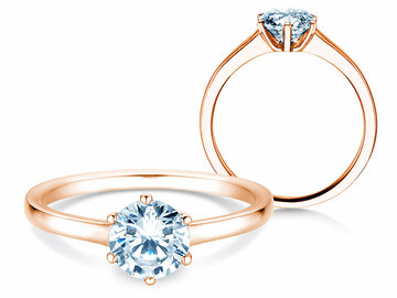 Anillo de compromiso Madison en 14K oro blanco con diamante 1,00ct H/SI