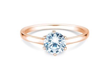 Anillo de compromiso Madison en 14K oro rosa con diamante 1,00ct H/SI