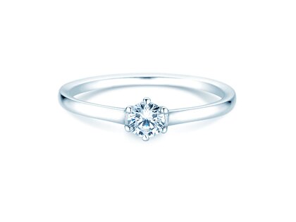 Anillo de compromiso Madison en plata 925/- con diamante 0,15ct H/SI