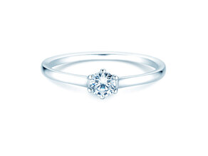 Anillo de compromiso Madison en plata 925/- con diamante 0,15ct H/SI