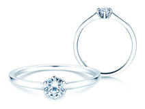 Anillo de compromiso Madison en 18K oro blanco con diamante 0,25ct G/SI
