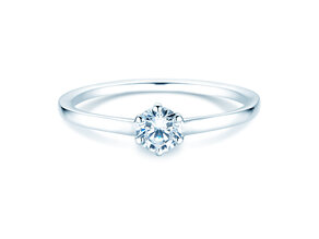 Anillo de compromiso Madison en 18K oro blanco con diamante 0,25ct G/SI