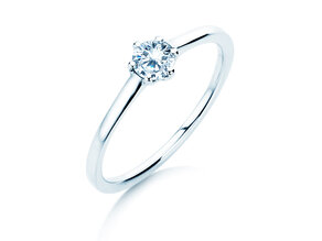 Anillo de compromiso Madison en 18K oro blanco con diamante 0,25ct G/SI