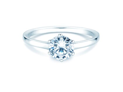 Anillo de compromiso Madison en 9K oro blanco con diamante 1,00ct H/SI