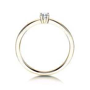 Anillo de compromiso Modern Petite en oro amarillo