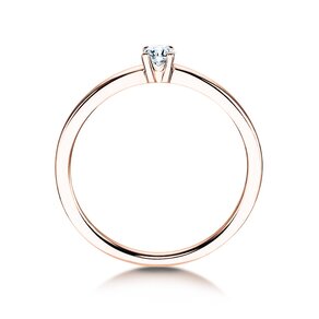 Anillo de compromiso Modern Petite en oro rosa