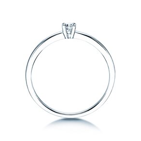 Anillo de compromiso Modern Petite en 14K oro blanco con diamante 0,08ct G/SI
