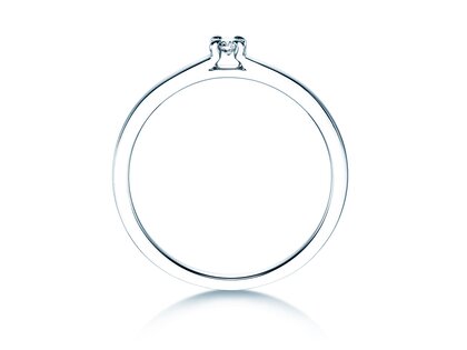 Anillo de compromiso Modern en plata 925/- con diamante 0,05ct G/SI