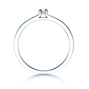 Anillo de compromiso Modern en plata 925/- con diamante 0,05ct G/SI