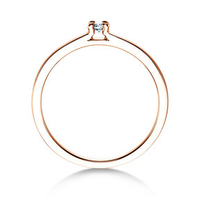 Anillo de compromiso Modern en 14K oro rosa con diamante 0,05ct G/SI