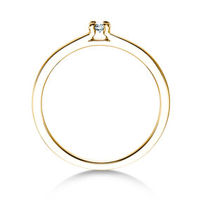Anillo de compromiso Modern en 9K oro amarillo con diamante 0,05ct H/SI