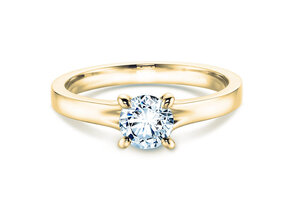 Anillo de compromiso Modern en 9K oro amarillo con diamante 0,50ct G/SI