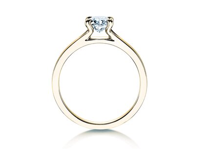 Anillo de compromiso Modern en 9K oro amarillo con diamante 0,50ct G/SI