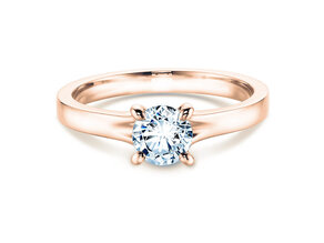 Anillo de compromiso Modern en 14K oro rosa con diamante 0,50ct H/SI