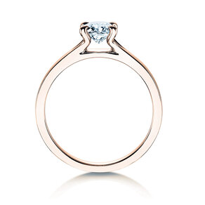 Anillo de compromiso Modern en 14K oro rosa con diamante 0,50ct H/SI