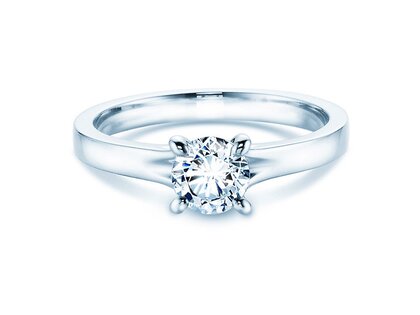 Anillo de compromiso Modern en 14K oro blanco con diamante 0,50ct H/SI