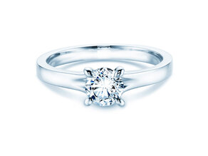 Anillo de compromiso Modern en 14K oro blanco con diamante 0,50ct H/SI