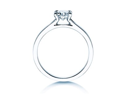 Anillo de compromiso Modern en 14K oro blanco con diamante 0,50ct H/SI