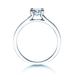 Anillo de compromiso Modern en 14K oro blanco con diamante 0,50ct H/SI