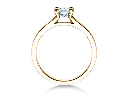 Anillo de compromiso Modern en 18K oro amarillo con diamante 0,75ct D/IF