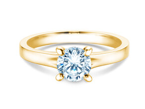 Anillo de compromiso Modern en 9K oro amarillo con diamante 1,00ct H/SI