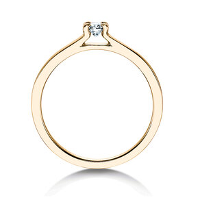 Anillo de compromiso Modern en 14K oro amarillo con diamante 0,15ct H/SI