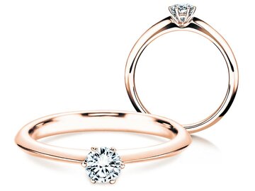 Anillo de compromiso The One en oro rosa