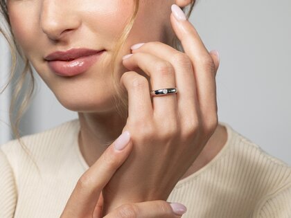 Anillo de compromiso Promise en plata 925/- con diamante 0,10ct D/IF