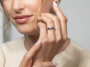 Anillo de compromiso Promise en plata 925/- con diamante 0,10ct D/IF
