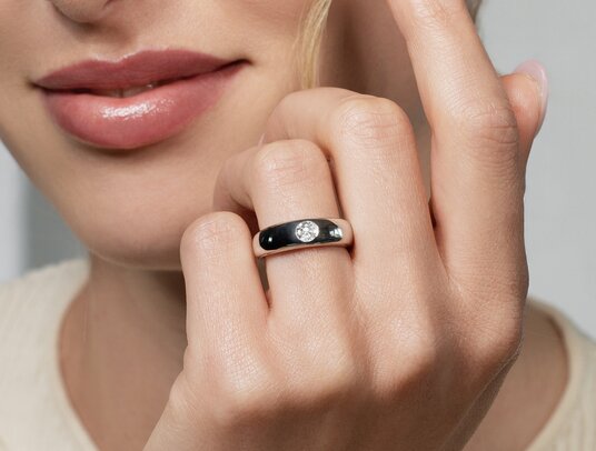 Anillo de compromiso Promise en oro rosa