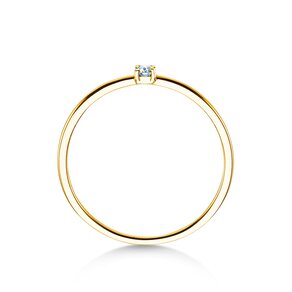 Anillo de compromiso Pure en 9K oro amarillo con diamante 0,04ct G/SI
