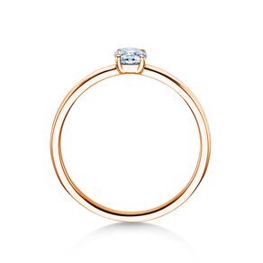 Anillo de compromiso Pure en 9K oro rosa con diamante 0,23ct G/SI