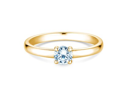 Anillo de compromiso Pure en 14K oro amarillo con diamante 0,30ct G/SI