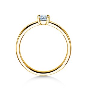 Anillo de compromiso Pure en 14K oro amarillo con diamante 0,30ct G/SI