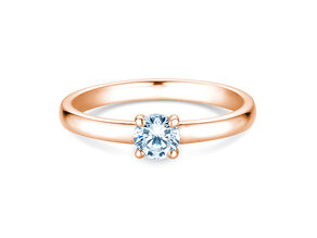 Anillo de compromiso Pure en 14K oro rosa con diamante 0,30ct H/SI