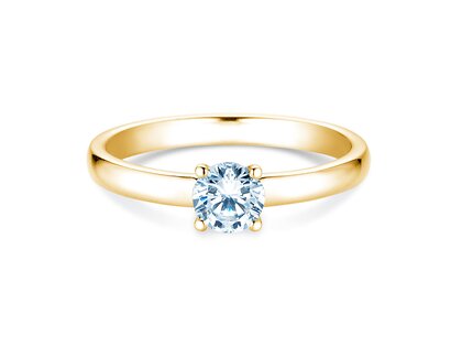 Anillo de compromiso Pure en 9K oro amarillo con diamante 0,60ct H/SI
