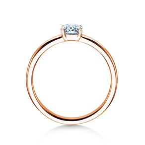 Anillo de compromiso Pure en 14K oro rosa con diamante 0,50ct H/SI