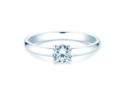 Anillo de compromiso Pure en 9K oro blanco con diamante 0,60ct G/SI