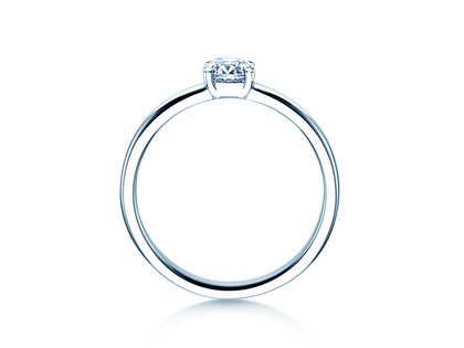 Anillo de compromiso Pure en 9K oro blanco con diamante 0,60ct G/SI