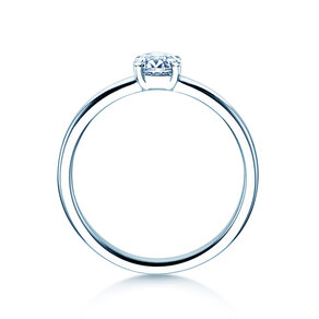 Anillo de compromiso Pure en 9K oro blanco con diamante 0,60ct G/SI