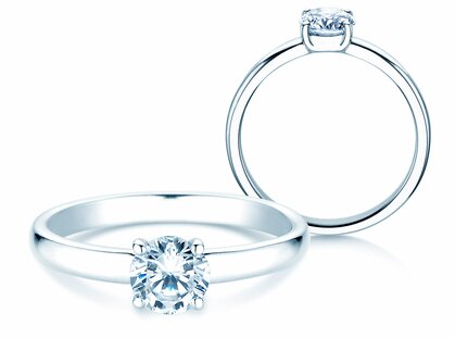 Anillo de compromiso Pure en platino 950/- con diamante 0,75ct G/SI