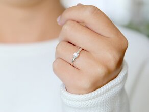 Anillo de compromiso Pure en 14K oro amarillo con diamante 0,30ct G/SI