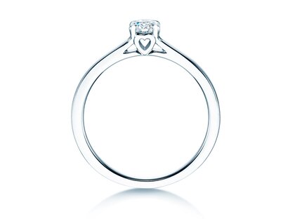 Anillo de compromiso Romance en 14K oro blanco con diamante 0,20ct G/SI