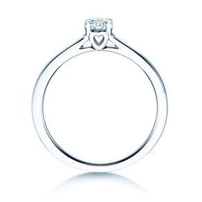 Anillo de compromiso Romance en 14K oro blanco con diamante 0,20ct G/SI