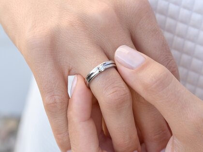 Anillo de compromiso Romance en 14K oro blanco con diamante 0,20ct G/SI